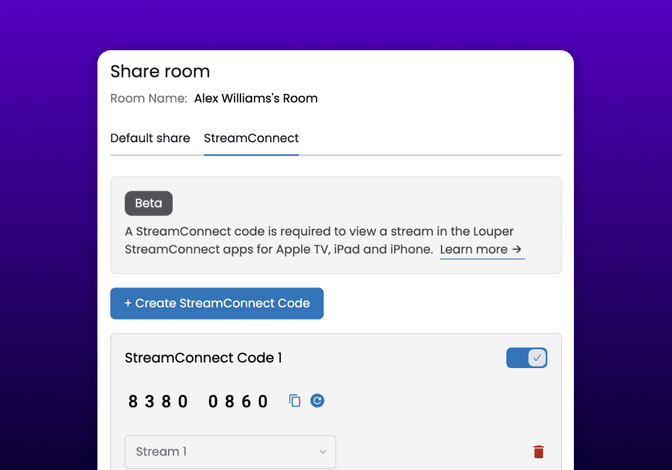 StreamConnect Modal